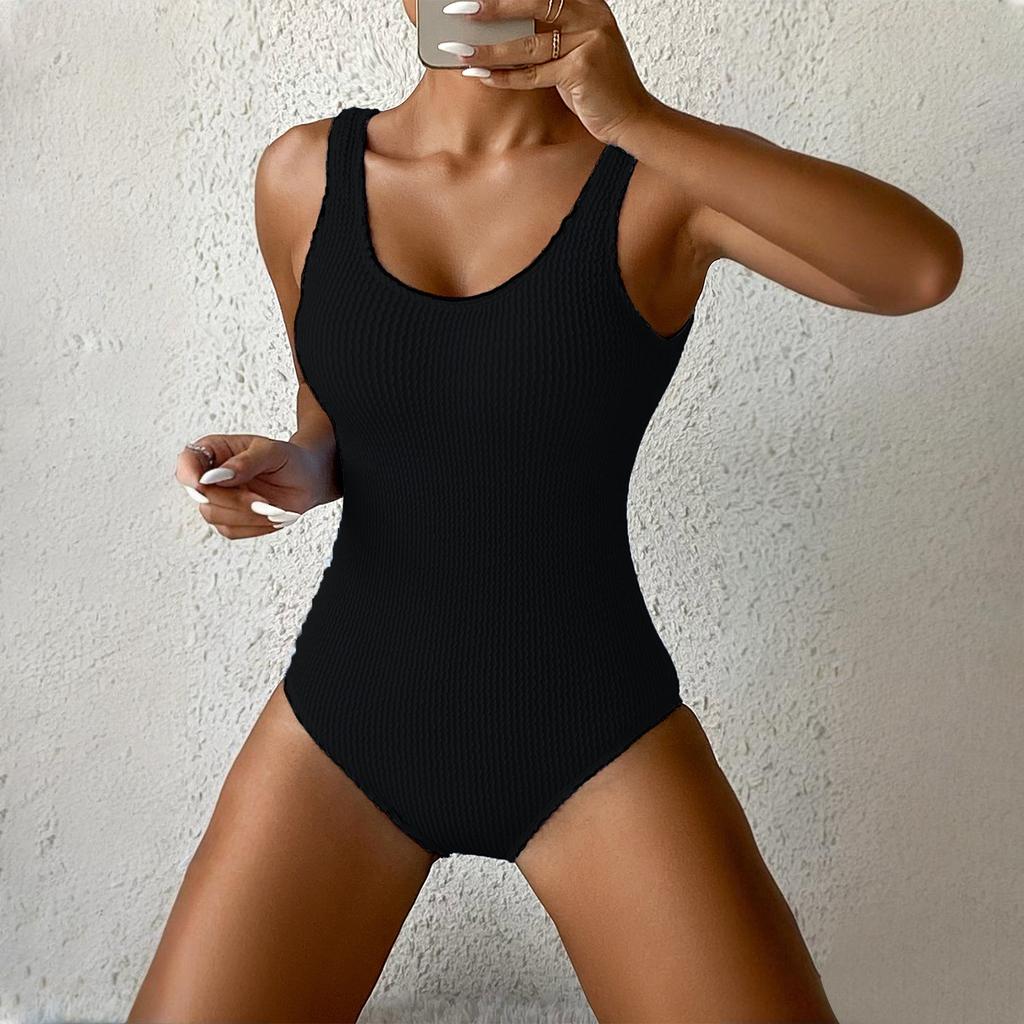 Women's Fashion Candy Color One-Piece Swimsuit