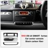 Right Hand Drive Vehicle Accessories with Carbon Fiber Pattern Black Navigation Panel Decorative for Benz SMARTfor Two Sticker