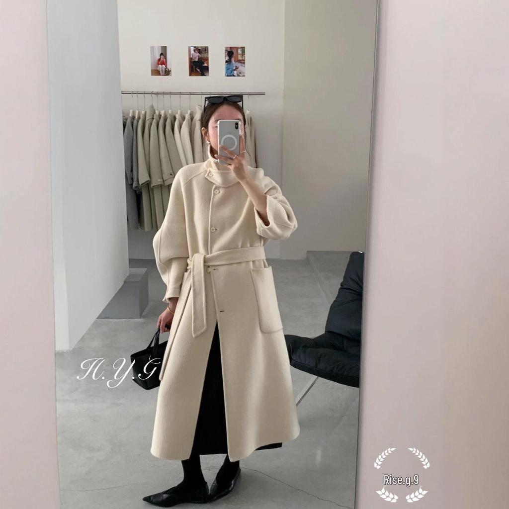 Korean Style Double-Sided Wool Coat for Women - Autumn/Winter Collection