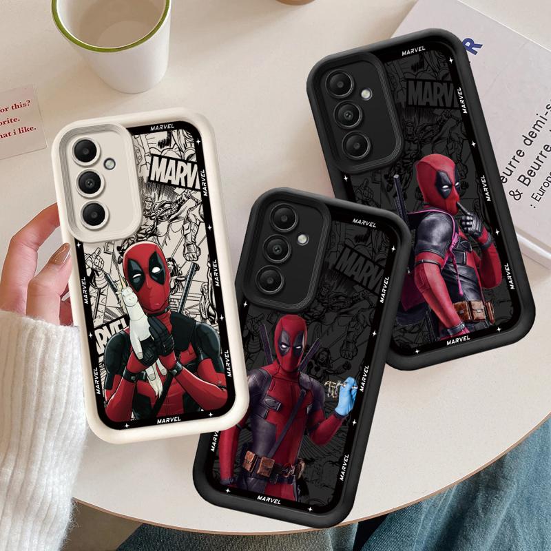 Marvel Deadpool Phone Case for Samsung Galaxy A15 A25 A35 A55 A51 A71 A72 A73 A52 A52s A53 A54 Soft 4G 5G Soft Cover
