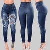 Women's Ripped Skinny Jeans - Foreign Trade Export Special Offer