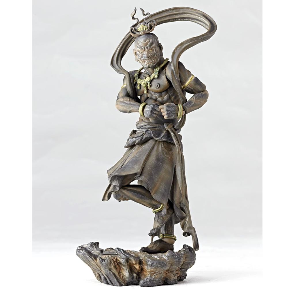 Revoltech Takeya 018EX Kongo Rikishi Agata Wood Tone Version Painted Action Figure Non-Scale ABS&PVC