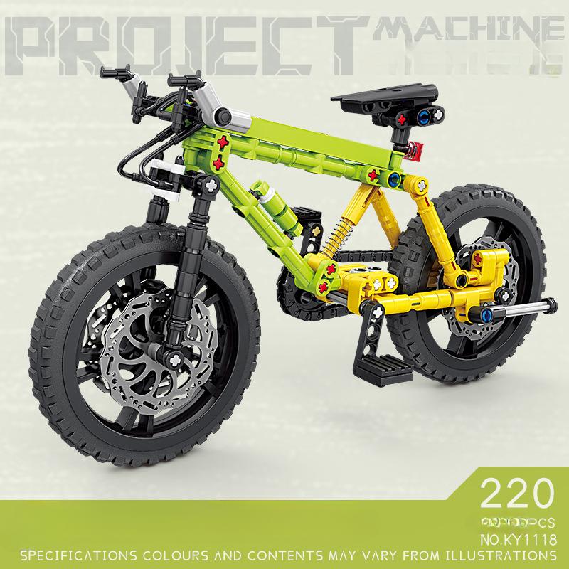 Technology Series Mechanical Mountain Bike Building Blocks Children's Assembly Toys