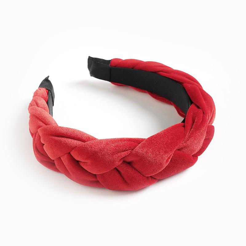 European and American Velvet Twist Braid Headband Collection