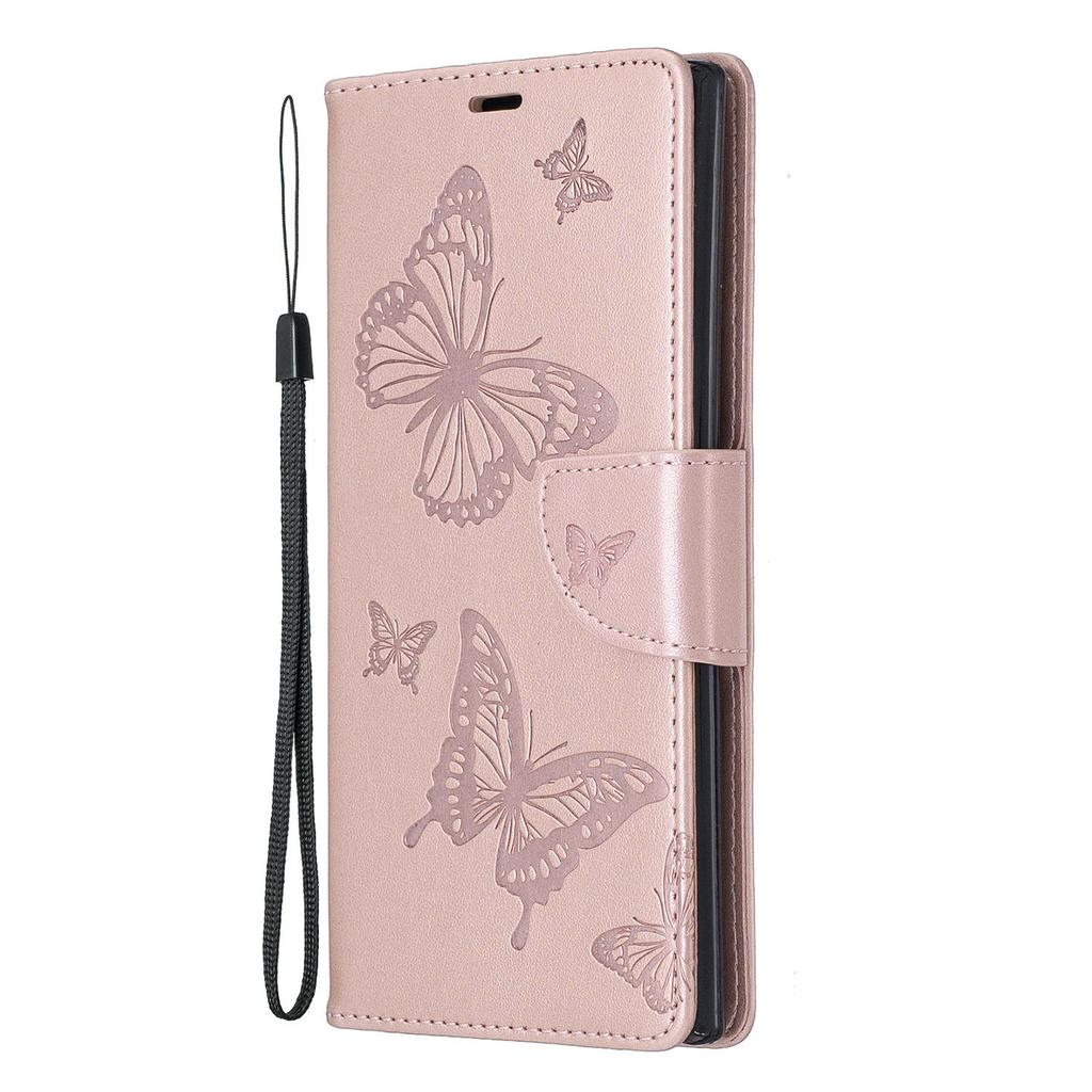 Applicable To iPhone11 Mobile Phone Leather Case Samsung Note10 + Butterfly Embossed Card Holder Protective Case 7plus