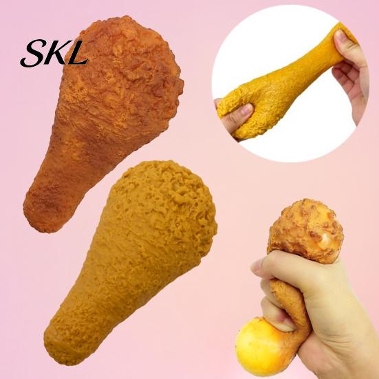 Lebensmittelsimulation Spielzeug Hähnchenschenkel Quetschspielzeug, Weicher Langsamer Rückprall Stressabbau Kleber Fidget für Erwachsene und Kinder, Realistische Textur Dekompression