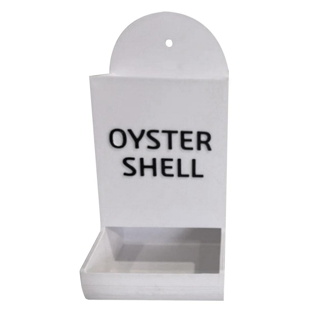 1/2pcs Chicken Oyster Shell Feeder And Grit Feeder Plastic Chicken Feeder Chicken Coop Accessories Automatic Chicken Feeder