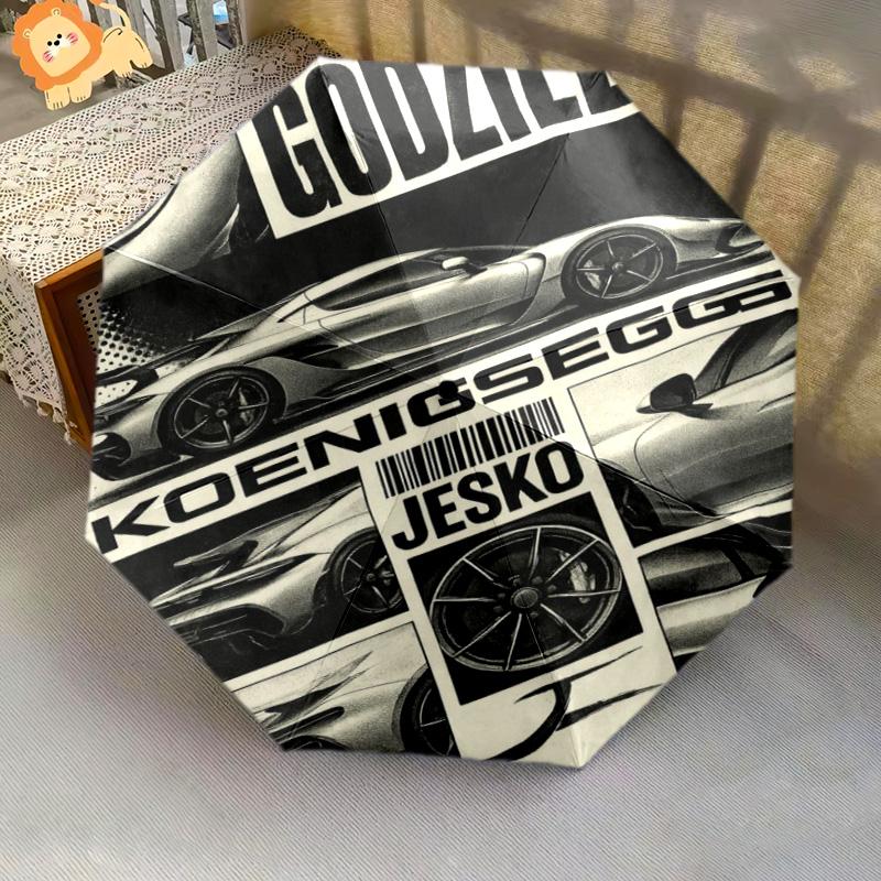 Godzilla Koenigsegg Jesko: Power Precision Folding umbrella 8 paraphenoid bones Umbrella Umbrella Sun umbrella Umbrella
