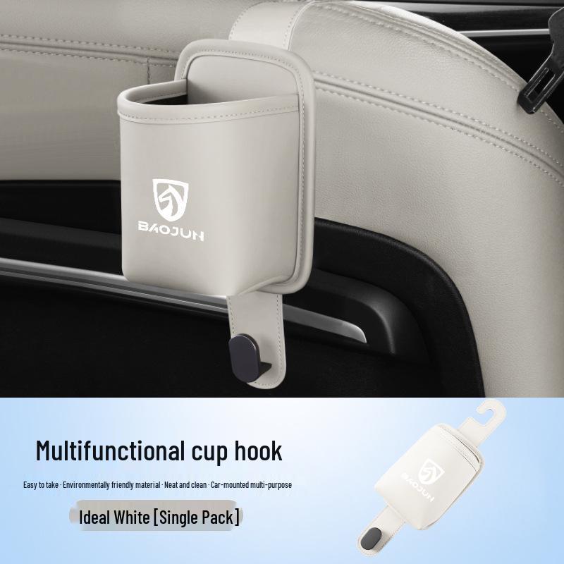 Car Cup Holder & Seat Back Hook Storage for Baojun RS-3, RC-5, E200, 510, 530, 730