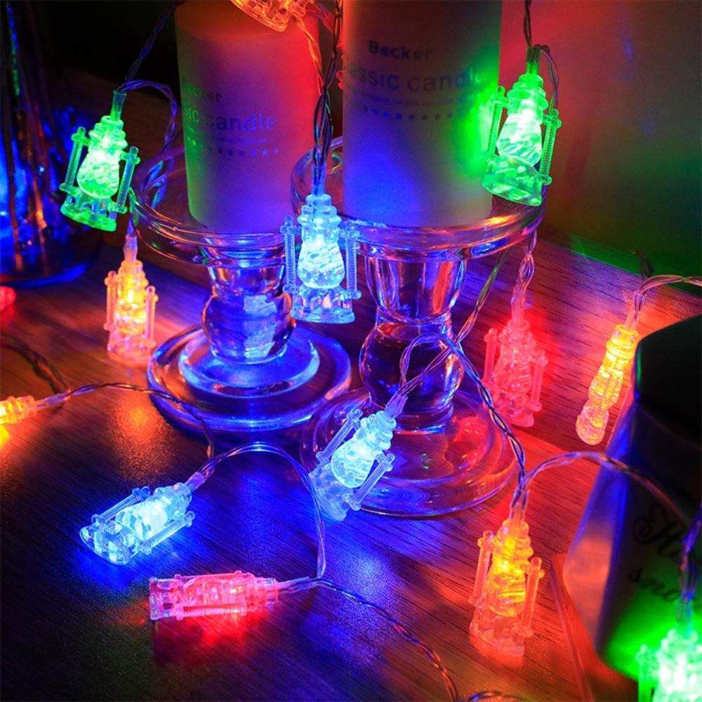 1M10LED LED Christmas String Lights Xmas Ornaments Battery Version Icicle String Lights Window Stars Light Party Decor