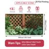 2D Diamond Crisscross Lattice Wood Fence Fern Tropical Greenery Photo Backdrop