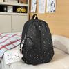 Schoolbag Korean Version Ins Little Star Schoolbag for Female Junior High School Students with a Sense of High-end Niche Does Not Collide 