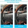 Car Button Stickers Interior Decals Compatible with 2008-2014 Mercedes Benz W204 C250 C350 E-Class Steering Wheel AC Window Radio Number Door & Air