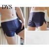 Patchwork Color Shorts Briefs Men Boxer Underwear Mid-rise Logo Button Contrasting Waistband Ice Silk Quick-Drying Panties Comfortable
