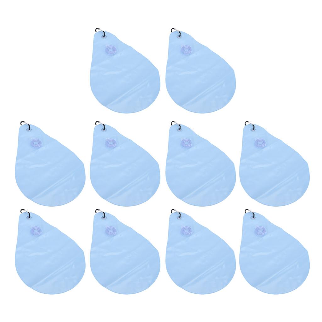 10PCS Pool Cover Weights PVC Water Bags Antifreezing Winter Swimming Pool Cover Hanging Bag for Ground Pools