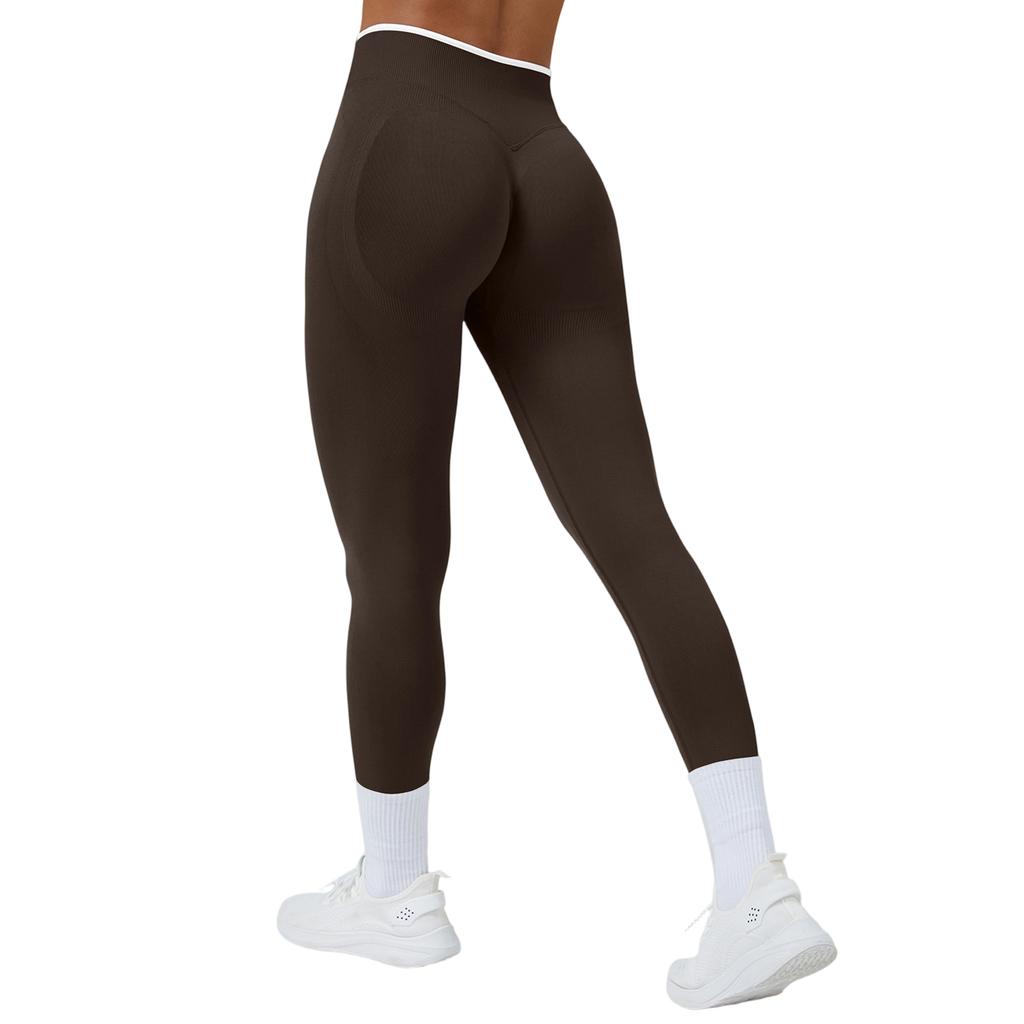 Women's Casual Hip-lifting Seamless Color Block Yoga Leggings