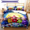 Teletubbies Moonlit Adventure 3‑Piece Bedding Set,Soft Duvet Cover with 34 Pillowcases,Multi‑Scene Home Dorm Use,Ideal Gift for Birthday & Holiday