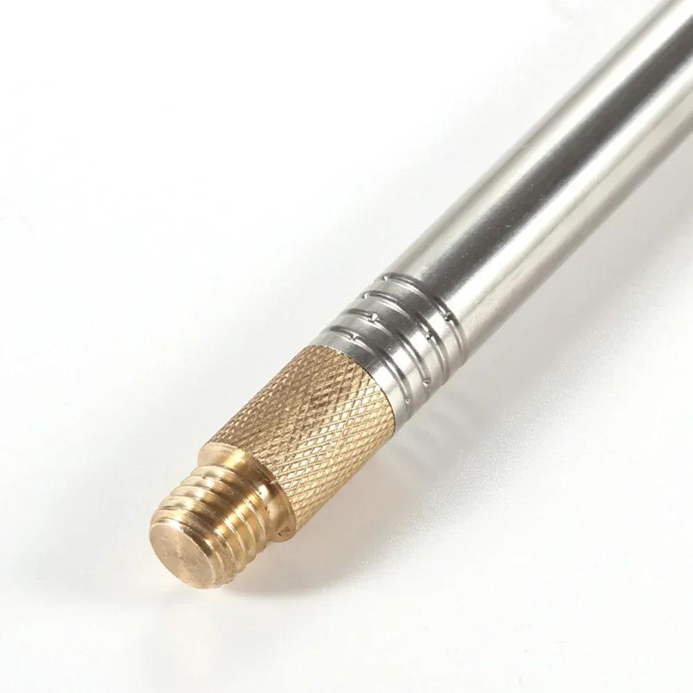 1Pc Shortwave Antenna 2.5m Whip Antenna Portable Telescopic Antenna 304 Stainless Steel For Pac 12 JPC 7 DIY Shortwave Radio