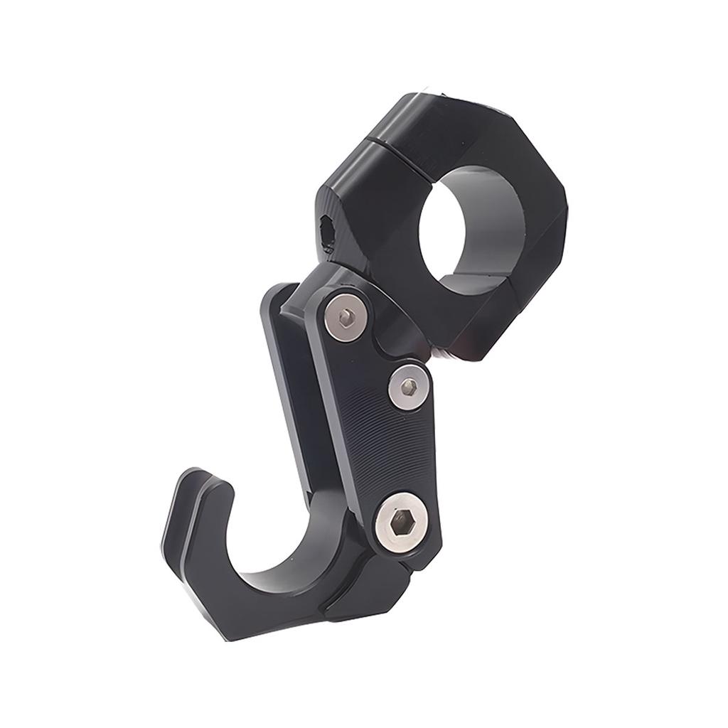 1x Motorcycle Hook Universal Helmet Luggage Bag Hook Holder Aluminum Alloy Folding Hook For HONDA PCX160 PCX 160 22MM-30MM black