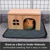 Cage Liners For Small Animals 4 Pieces Absorbent Training Sleeping Mat Washable Bedding Pads For Small Animal Bunny Hamster