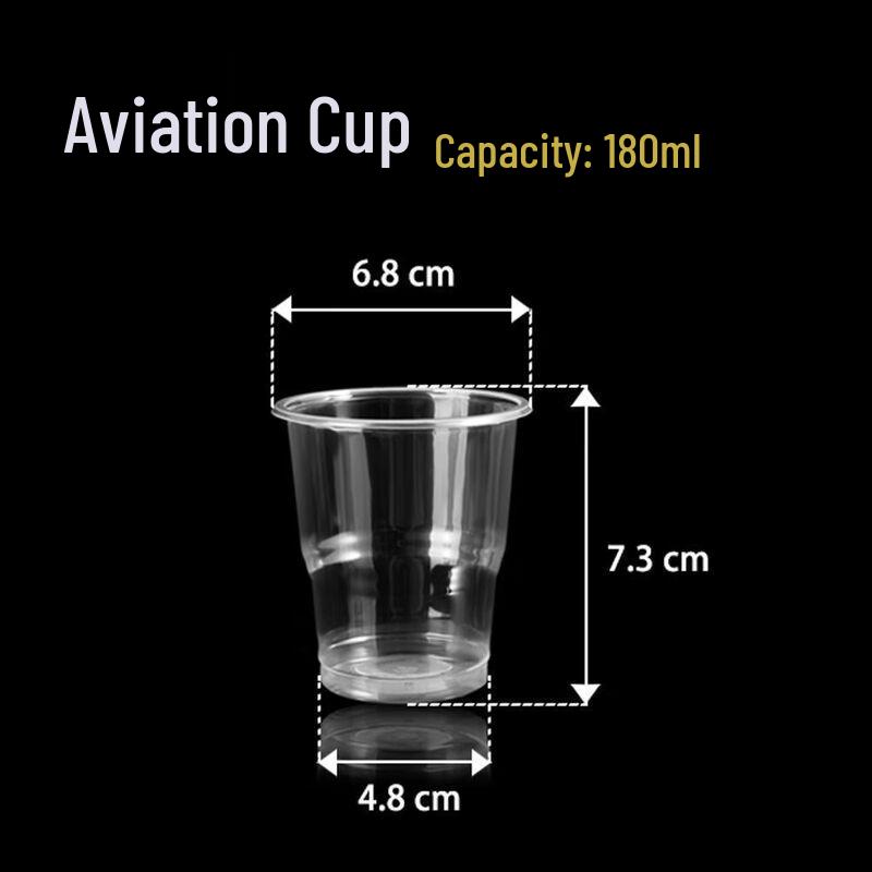 Thickened Disposable Plastic Cups (180ml, 1000-count)