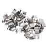 50 Pcs Greenhouse Glass Clip Climbing Plant Clamp Stainless Steel Glazing Sprung G Clip for Garden
