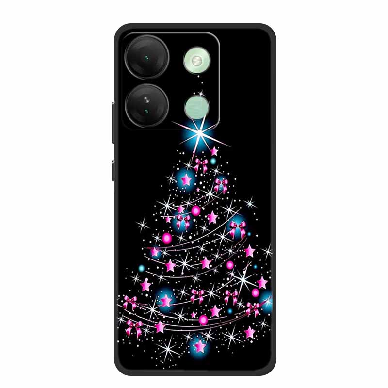 For Infinix Smart 7 HD Christmas Soft Case Silicone TPU Back Cover Phone Cases For Infinix Smart7 Plus X6516 Xmas New Etui Shell