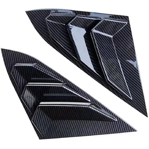 Rear Side Window Louvers for 10th Gen Civic Sedan, Compatible with Honda Civic 2016-2021 Accessories, Car Exterior Rear Side Window Louvers Air Vent