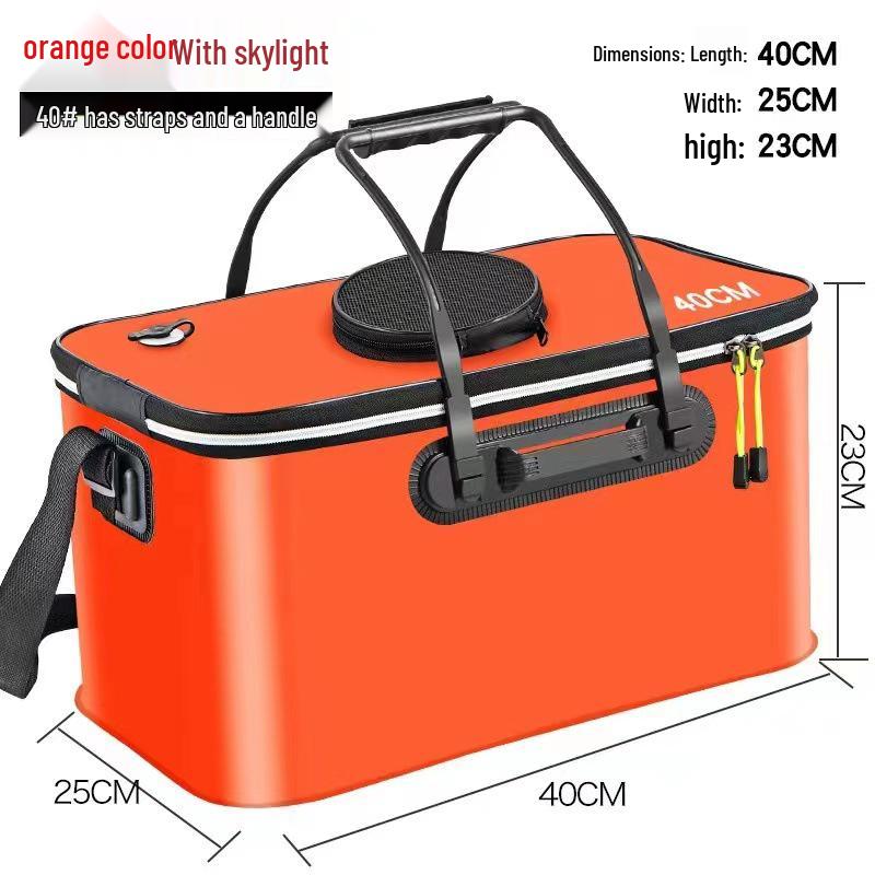 Foldable EVA Fishing Bucket with Fish Protection and Multi-Purpose Design