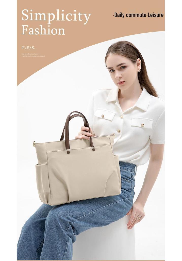 Damen Laptoptasche: 15,6-Zoll-Aktentasche mit großer Kapazität, zum Umhängen und als Crossbody-Tasche
