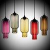 7 color Industrial Colourful glass ball led Pendant Lamps modern e27 lights restaurant living room