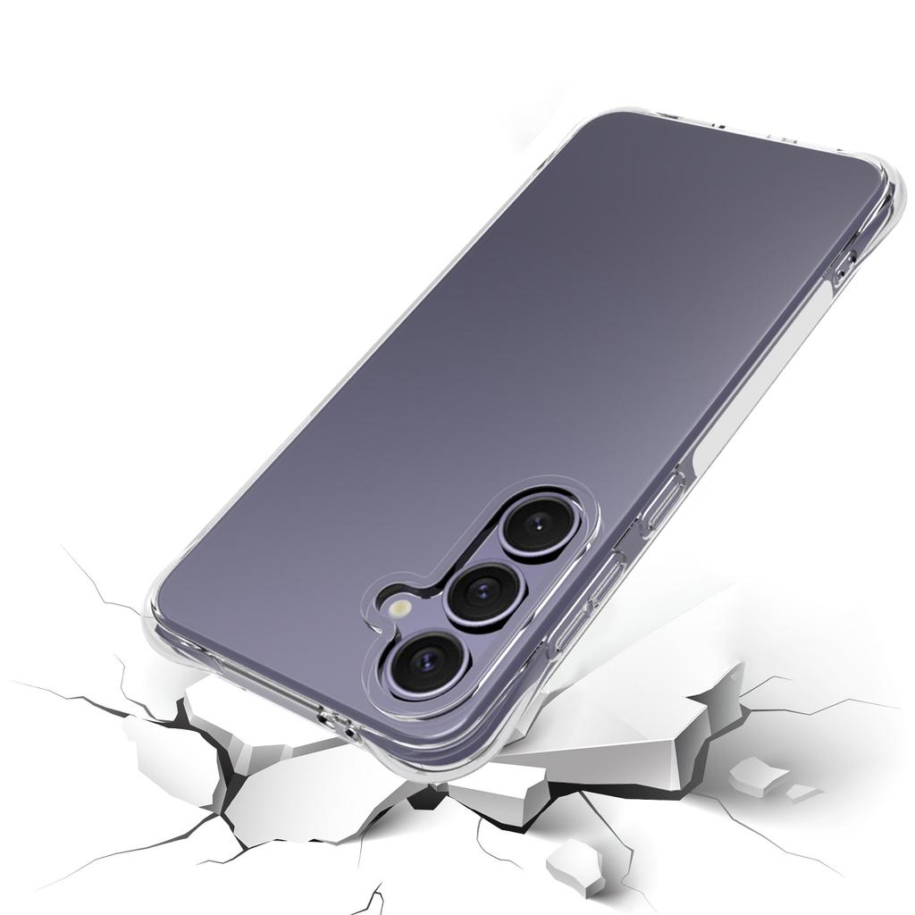 TYMEI For Samsung Galaxy S24 FE Case Four Corner Shockproof 1.5mm Clear Phone Cover