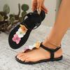 Women Sandals Summer New  Bohemian Sandals Women Lightweight Flat Open-toed Beach Shoes Non-slip Wear Designer Women Shoes