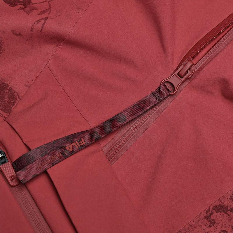 FILA Fashion Hooded Casual Jacket Women jackets Dark-Rose-Red A11W517728FWI