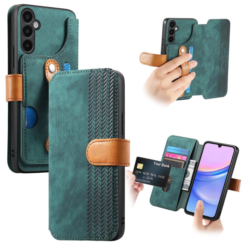 For Samsung Galaxy A37 5G Case Anti-Drop Leather Phone Cover with Stand