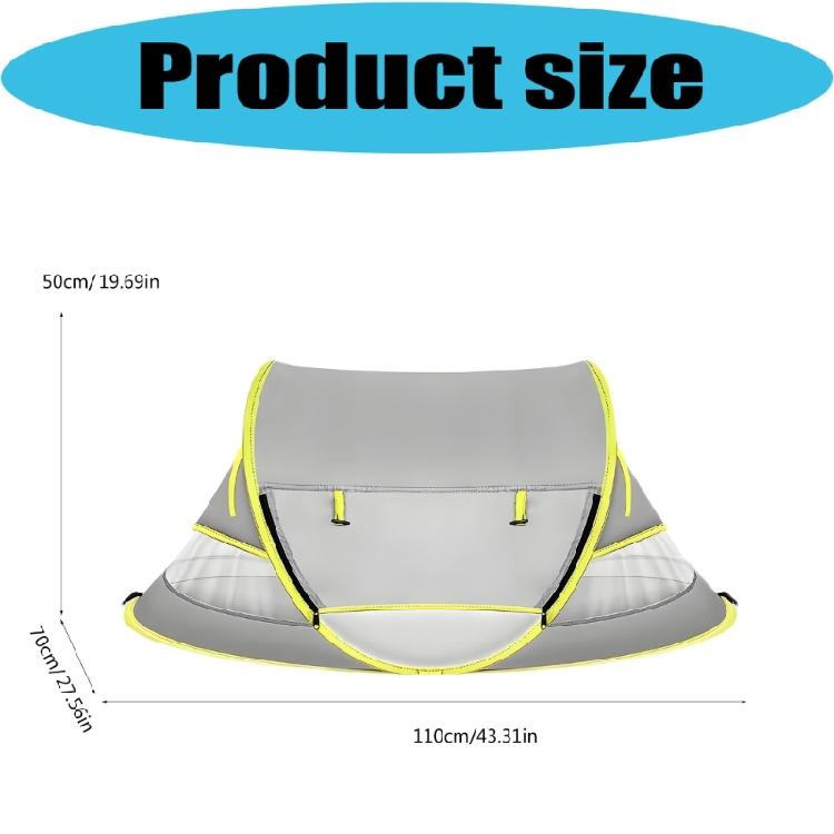 1 Set Medium Size Child Friendly Sunshading Shelter Tent With Reinforced Frame And Travel Design with Bag
