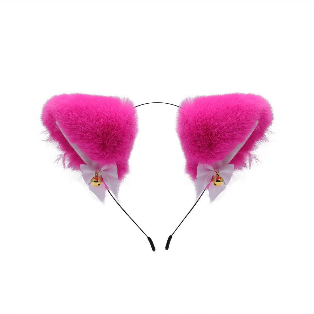 Cat Ears Bell Headband - Cosplay Catwoman Hair Accessory for Christmas & Halloween