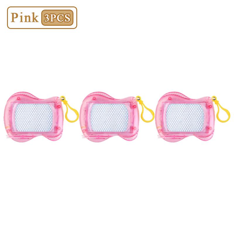 1-10PCS Mini Magnetic Drawing Board Keychain  Doodle Pad with Stylus Portable Toy Erasable Writing Board Educational Kids Gift