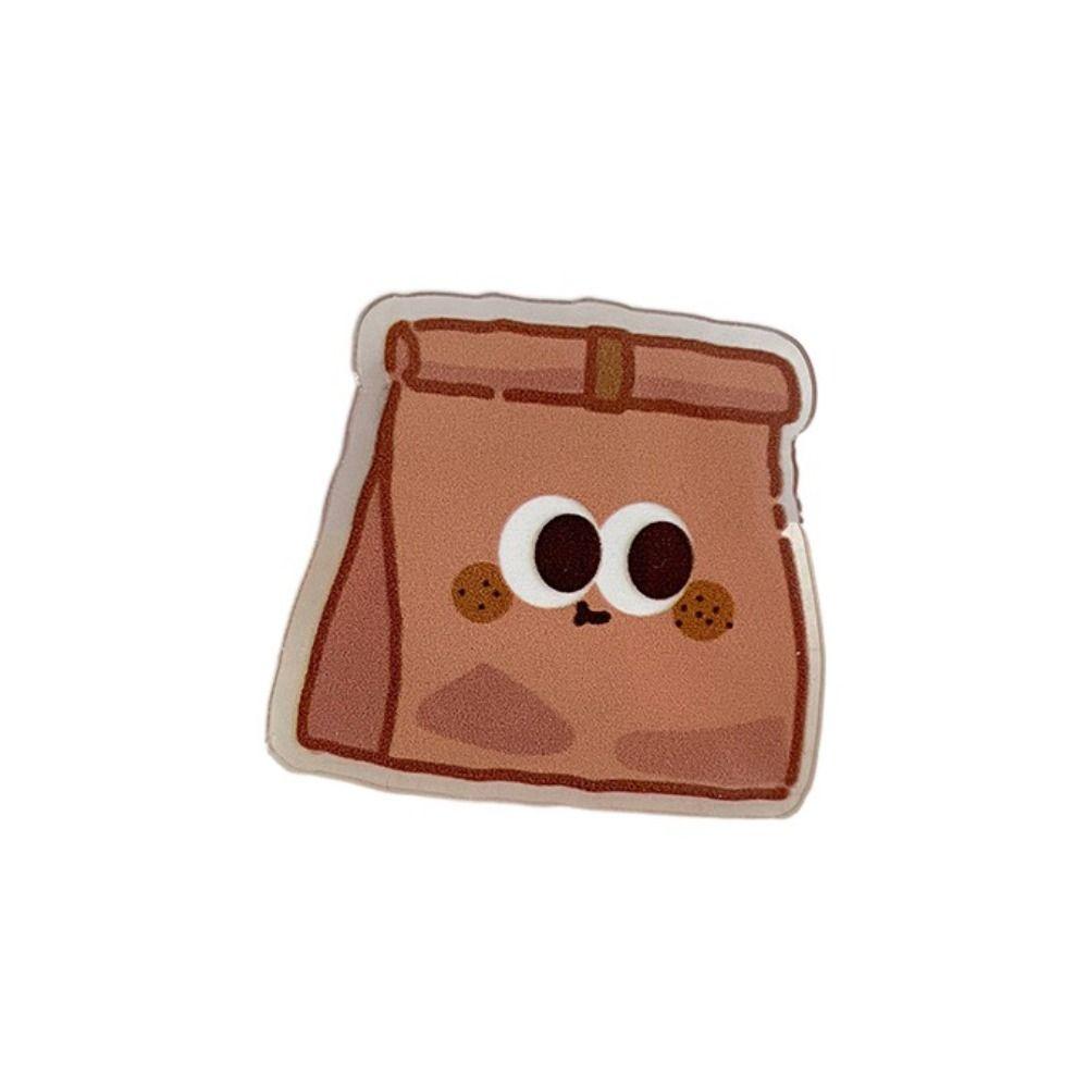 

Decorative Cute PP Clip Paperclip Acrylic Paper Clip Office Supplies Cartoon Memo Clip Student Cowhide bag