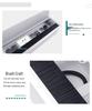 Aluminum Office Desk Cable Cover with Bristles - Sound-Dampening Rectangular Wire Organizer
