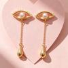 Boucles d'oreilles Clous Série Noire Vintage Aiguille en Argent 925 Minimalistes Accessoires de Personnalité Haut de Gamme pour Femmes