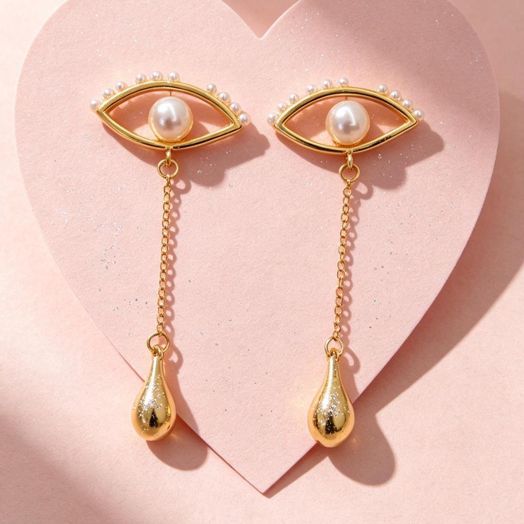 Boucles d'oreilles Clous Série Noire Vintage Aiguille en Argent 925 Minimalistes Accessoires de Personnalité Haut de Gamme pour Femmes