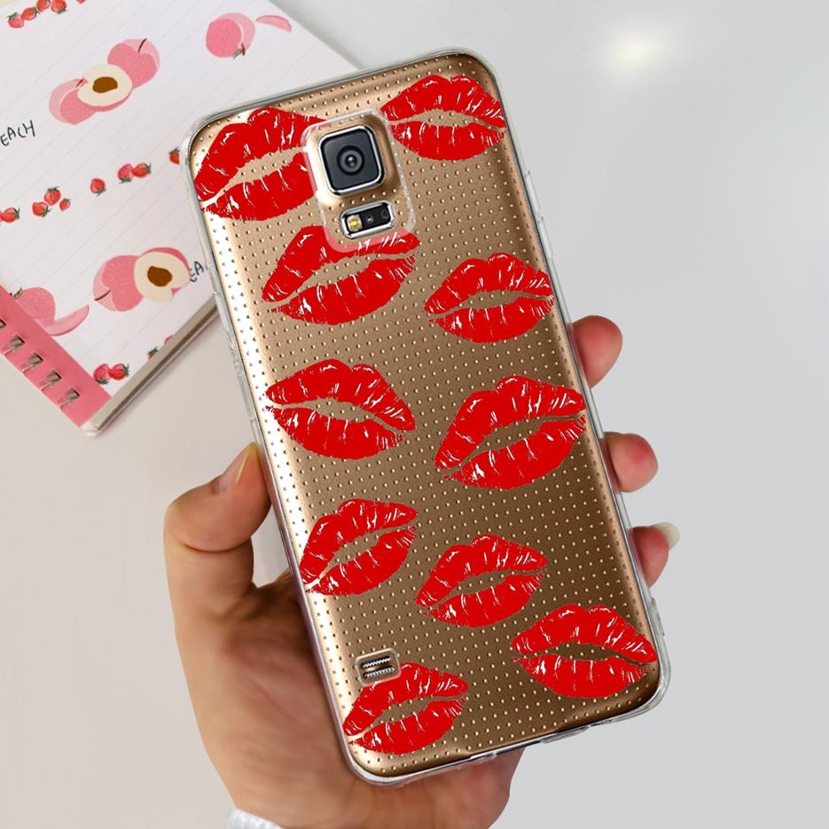 

For Samsung Galaxy S5 Case SM-G900F G900I G900M Stylish Painted Cover Soft Silicone Phone Case For Samsung S5 S 5 GalaxyS5 Shell Samsung Galaxy S5