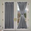 Blackout Door Curtains Privacy Thermal Insulated French Door Curtains Window Panels Kitchen Short Curtains Panels Rod Pocket