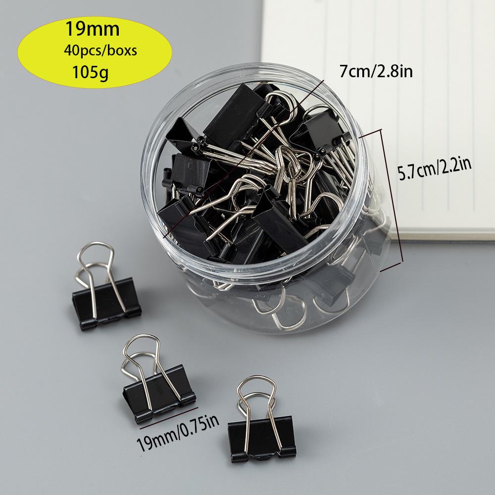 Colored Metal Long Tail Clips - Multi-Specification Office Stapling Clips