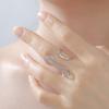 Cazador Stainless Steel Geometric Open Ring Waterproof Double Layers Fashion Finger Rings for Women Party Jewelry Gift Wholesale