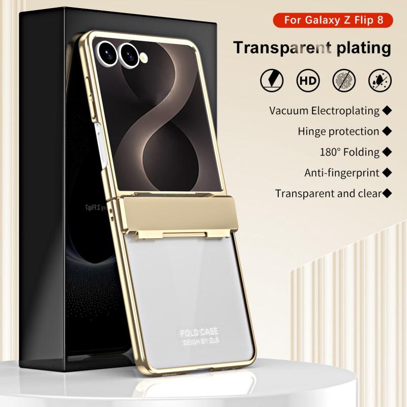 Transparent Electroplated Full-Body Protective Case Galaxy Z Flip 8 7 6 5 4 3 With Hinge Coverage