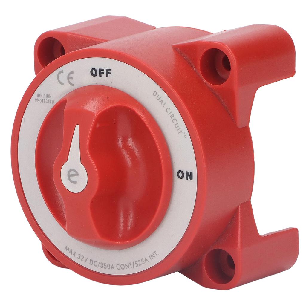 Battery Power Cutoff Knob Switch On Off 2 Positions 4 Studs IP66 Waterproof 350A Universal for Yacht