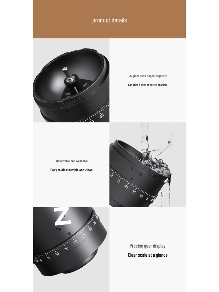 Portable Electric & Manual Coffee Bean Grinder - Compact Household Hand-Cranked & Automatic Grinding Machine