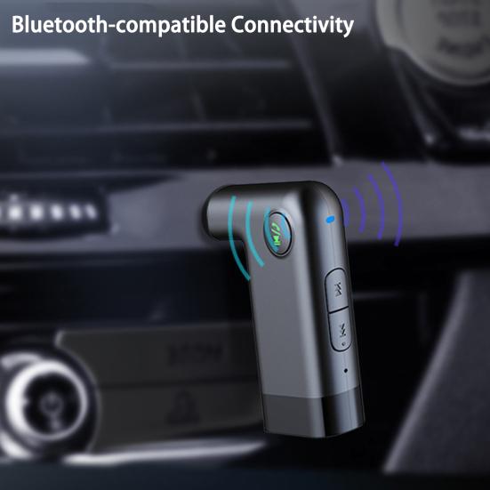 

Bluetooth-совместимый приемник Встроенный микрофон Воспроизведение музыки со стабильным сигналом 50 Гц-20 кГц Bluetooth-совместимый приемник для автомобиля